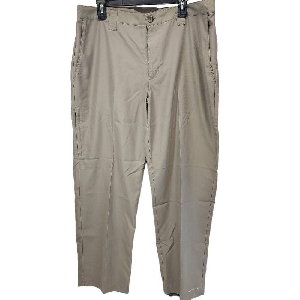 Columbia Sportswear Size 36 100% Polyester Kahki Pants A11